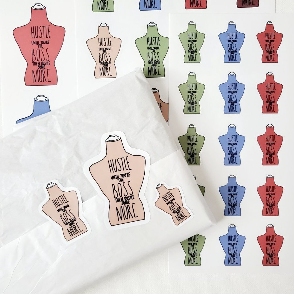 LB044 Poshmark Hustle Boss Sticker [Price Firm] - Picture 7 of 9